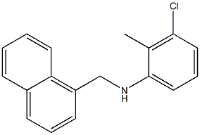 3-chloro-2-methyl-N-(naphthalen-1-ylmethyl)aniline Struktur