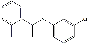 3-chloro-2-methyl-N-[1-(2-methylphenyl)ethyl]aniline Struktur