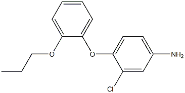 3-chloro-4-(2-propoxyphenoxy)aniline Struktur