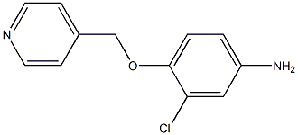 3-chloro-4-(pyridin-4-ylmethoxy)aniline Struktur