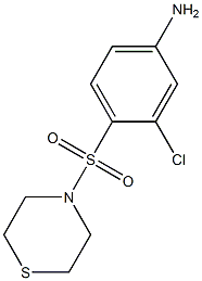 3-chloro-4-(thiomorpholine-4-sulfonyl)aniline Struktur