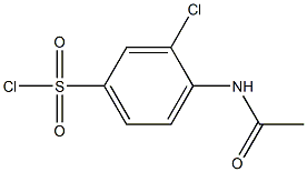 3-chloro-4-acetamidobenzene-1-sulfonyl chloride Struktur