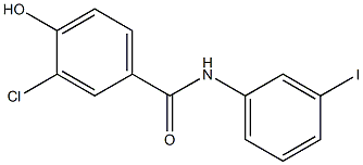 3-chloro-4-hydroxy-N-(3-iodophenyl)benzamide Struktur