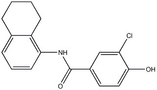 3-chloro-4-hydroxy-N-(5,6,7,8-tetrahydronaphthalen-1-yl)benzamide Struktur