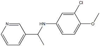 3-chloro-4-methoxy-N-[1-(pyridin-3-yl)ethyl]aniline Struktur