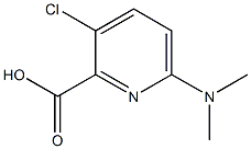 3-chloro-6-(dimethylamino)pyridine-2-carboxylic acid Struktur