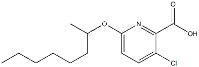 3-chloro-6-(octan-2-yloxy)pyridine-2-carboxylic acid Struktur