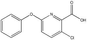 3-chloro-6-phenoxypyridine-2-carboxylic acid Struktur