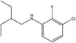 3-chloro-N-(2-ethylbutyl)-2-fluoroaniline Struktur