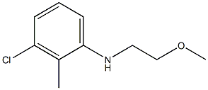 3-chloro-N-(2-methoxyethyl)-2-methylaniline Struktur