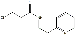 3-chloro-N-(2-pyridin-2-ylethyl)propanamide Struktur