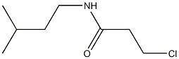 3-chloro-N-(3-methylbutyl)propanamide Struktur