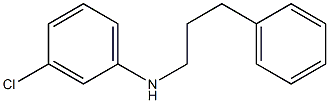 3-chloro-N-(3-phenylpropyl)aniline Struktur