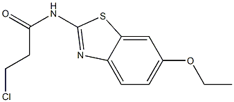 3-chloro-N-(6-ethoxy-1,3-benzothiazol-2-yl)propanamide Struktur