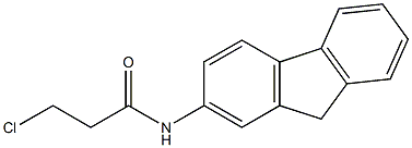 3-chloro-N-(9H-fluoren-2-yl)propanamide Struktur