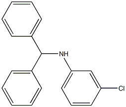 3-chloro-N-(diphenylmethyl)aniline Struktur