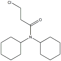 3-chloro-N,N-dicyclohexylpropanamide Struktur