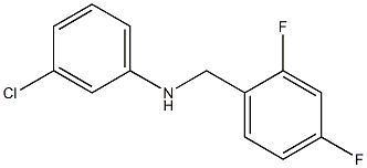 3-chloro-N-[(2,4-difluorophenyl)methyl]aniline Struktur