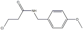 3-chloro-N-[(4-methoxyphenyl)methyl]propanamide Struktur