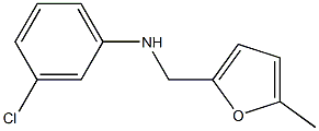 3-chloro-N-[(5-methylfuran-2-yl)methyl]aniline Struktur