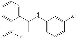 3-chloro-N-[1-(2-nitrophenyl)ethyl]aniline Struktur