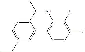 3-chloro-N-[1-(4-ethylphenyl)ethyl]-2-fluoroaniline Struktur