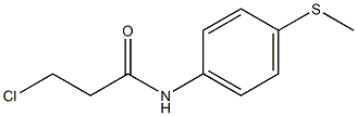 3-chloro-N-[4-(methylsulfanyl)phenyl]propanamide Struktur