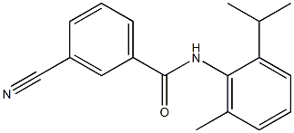 3-cyano-N-(2-isopropyl-6-methylphenyl)benzamide Struktur