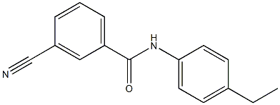 3-cyano-N-(4-ethylphenyl)benzamide Struktur