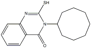 3-cyclooctyl-2-sulfanyl-3,4-dihydroquinazolin-4-one Struktur