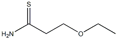 3-ethoxypropanethioamide Struktur