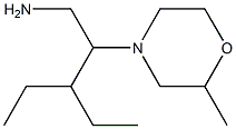 3-ethyl-2-(2-methylmorpholin-4-yl)pentan-1-amine Struktur