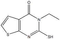 3-ethyl-2-mercaptothieno[2,3-d]pyrimidin-4(3H)-one Struktur