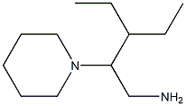 3-ethyl-2-piperidin-1-ylpentan-1-amine Struktur