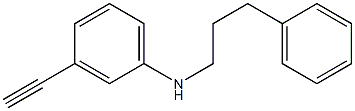 3-ethynyl-N-(3-phenylpropyl)aniline Struktur