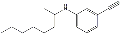 3-ethynyl-N-(octan-2-yl)aniline Struktur