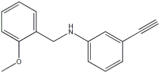 3-ethynyl-N-[(2-methoxyphenyl)methyl]aniline Struktur