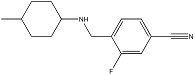 3-fluoro-4-{[(4-methylcyclohexyl)amino]methyl}benzonitrile Struktur