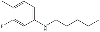 3-fluoro-4-methyl-N-pentylaniline Struktur