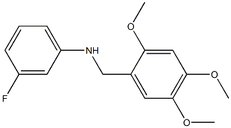 3-fluoro-N-[(2,4,5-trimethoxyphenyl)methyl]aniline Struktur