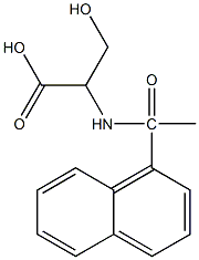 3-hydroxy-2-[1-(naphthalen-1-yl)acetamido]propanoic acid Struktur