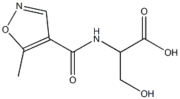 3-hydroxy-2-{[(5-methylisoxazol-4-yl)carbonyl]amino}propanoic acid Struktur