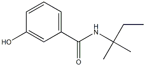 3-hydroxy-N-(2-methylbutan-2-yl)benzamide Struktur