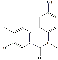 3-hydroxy-N-(4-hydroxyphenyl)-N,4-dimethylbenzamide Struktur