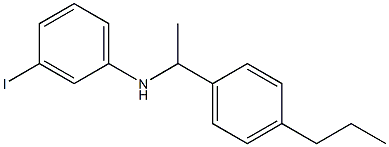 3-iodo-N-[1-(4-propylphenyl)ethyl]aniline Struktur