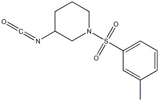 3-isocyanato-1-[(3-methylphenyl)sulfonyl]piperidine Struktur