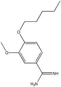 3-methoxy-4-(pentyloxy)benzenecarboximidamide Struktur