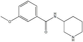 3-methoxy-N-(piperidin-3-yl)benzamide Struktur