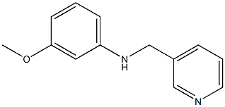 3-methoxy-N-(pyridin-3-ylmethyl)aniline Struktur