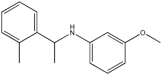 3-methoxy-N-[1-(2-methylphenyl)ethyl]aniline Struktur